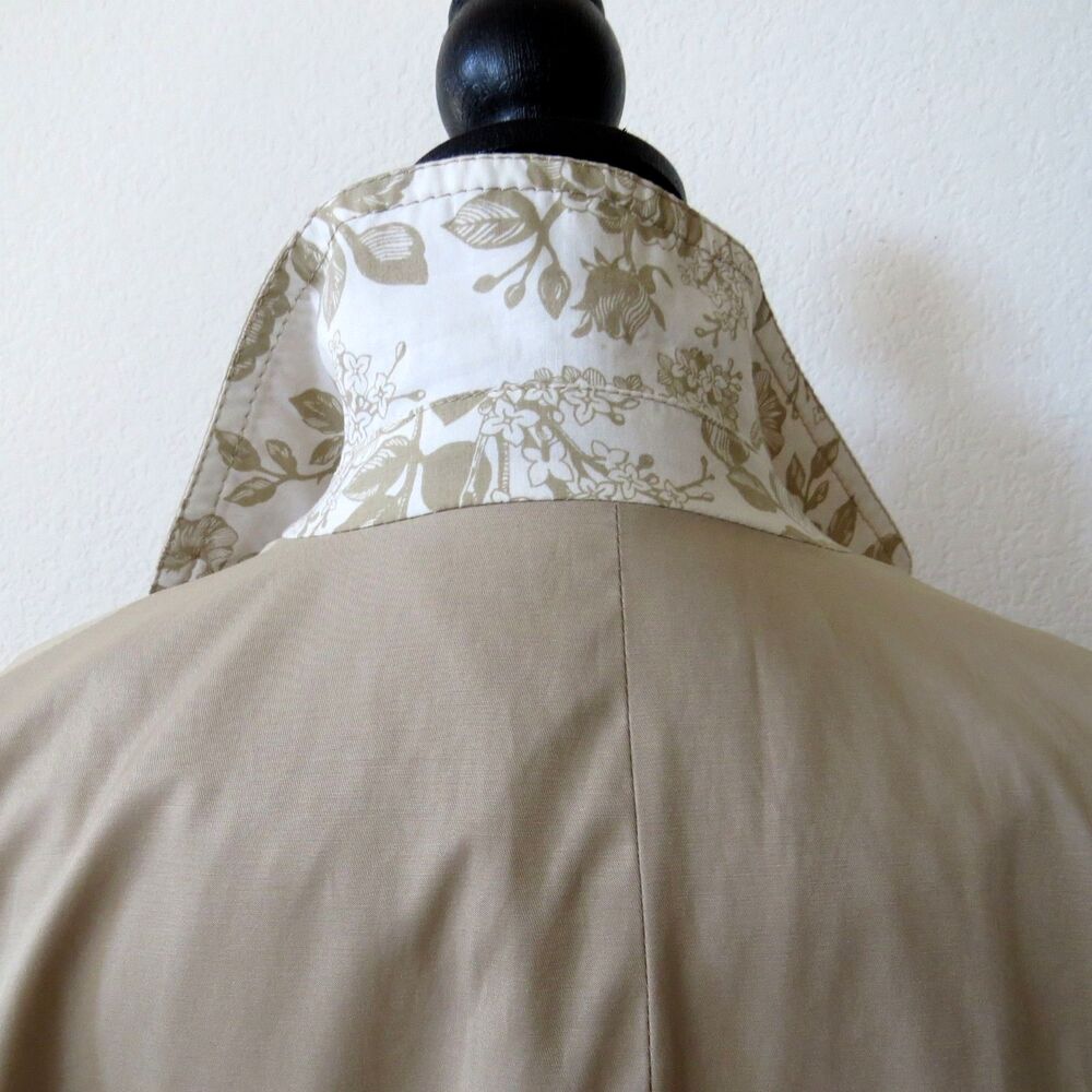 Isaac Mizrahi Live Khaki Jacket/Raincoat Small EUC - Picture 3 of 11